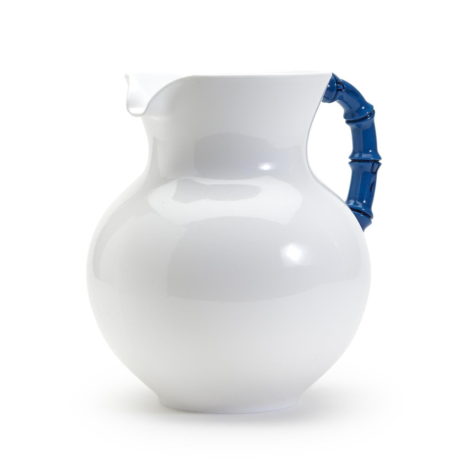 Blue Bamboo Trim Pitcher