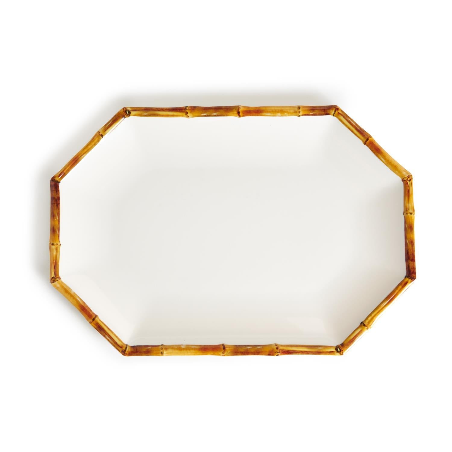 Bamboo Trim Octagonal Platter