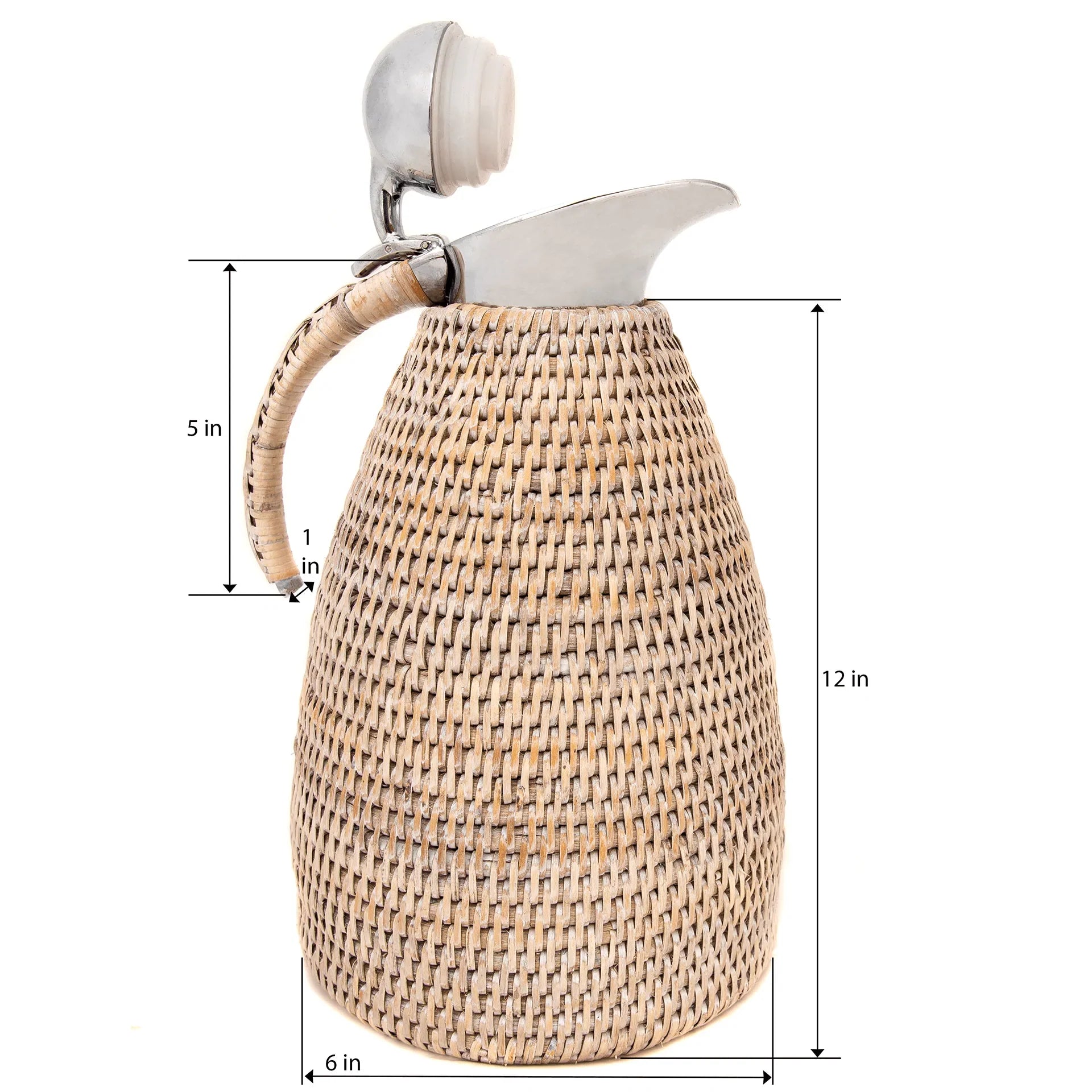 Insulated Rattan Carafe