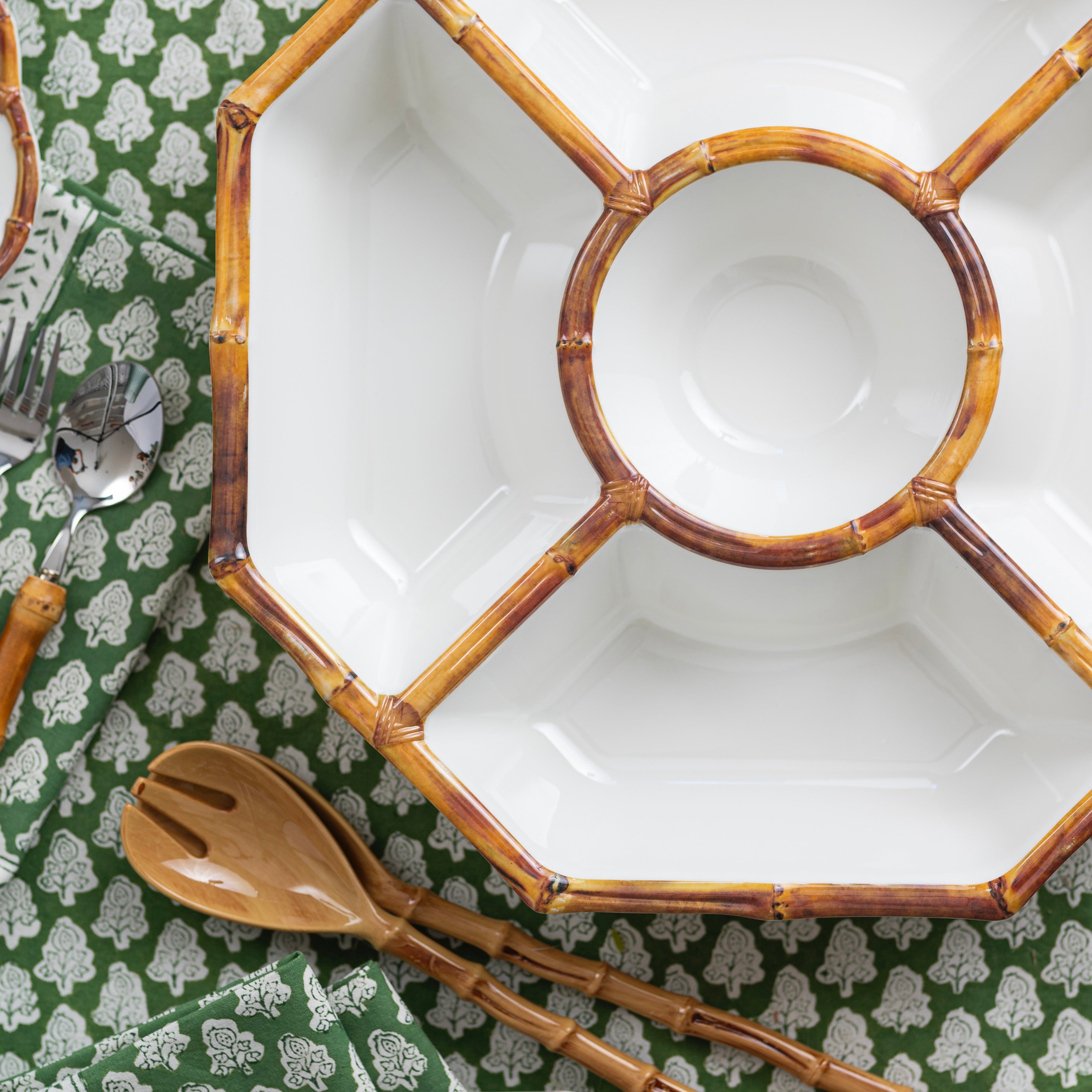 Bamboo Chip & Dip Bowl