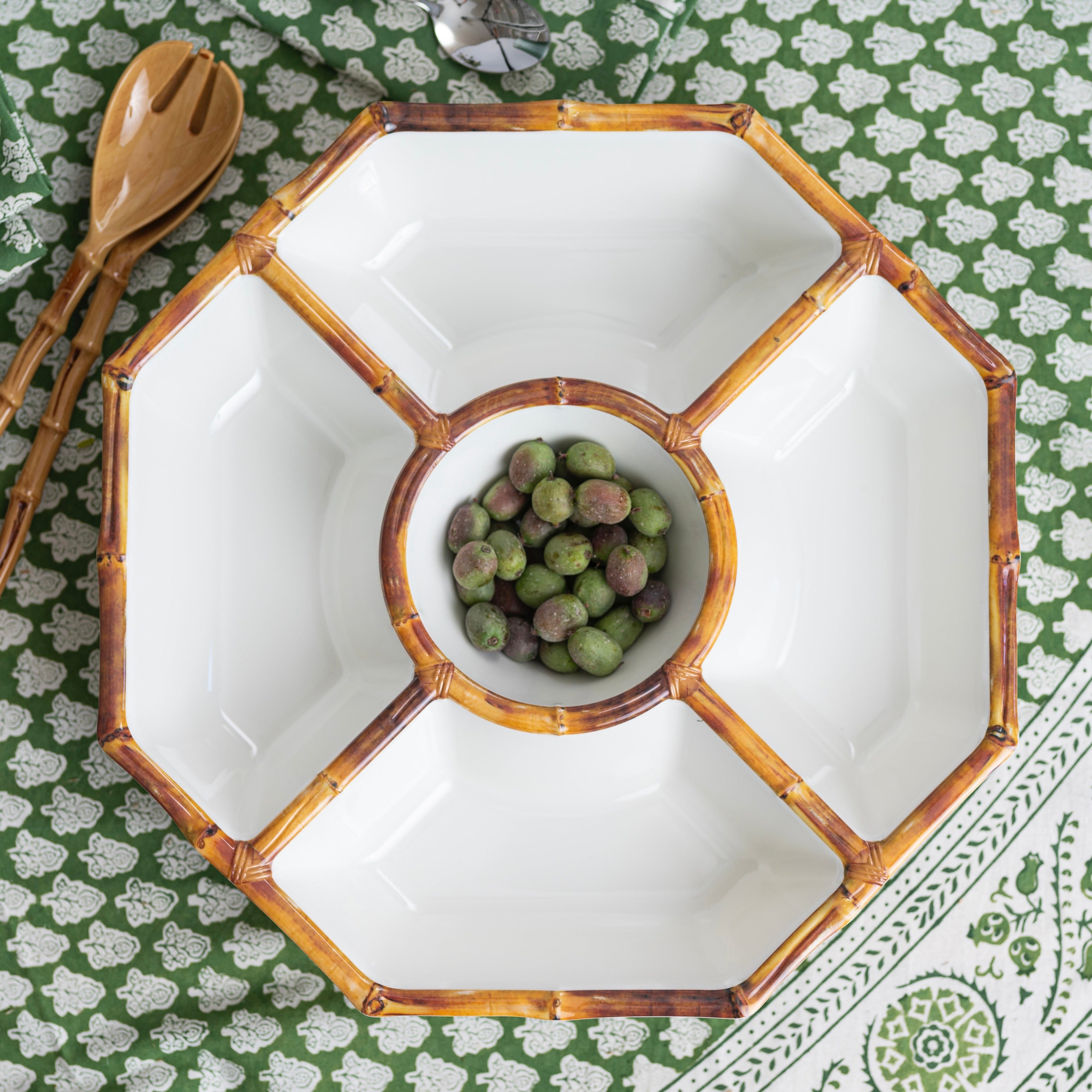 Bamboo Chip & Dip Bowl