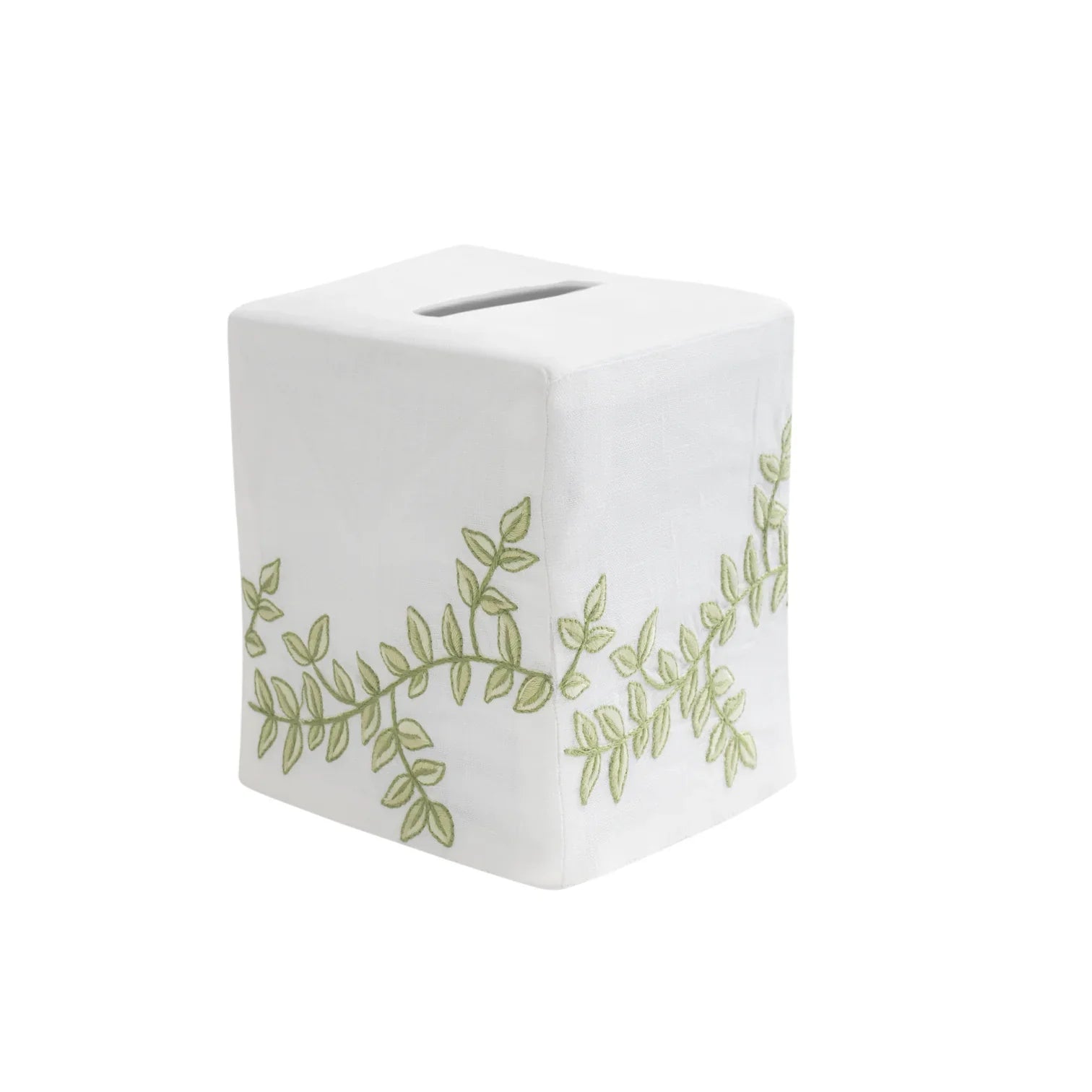 Greenwich Vine, Tissue Box Cover (Green)