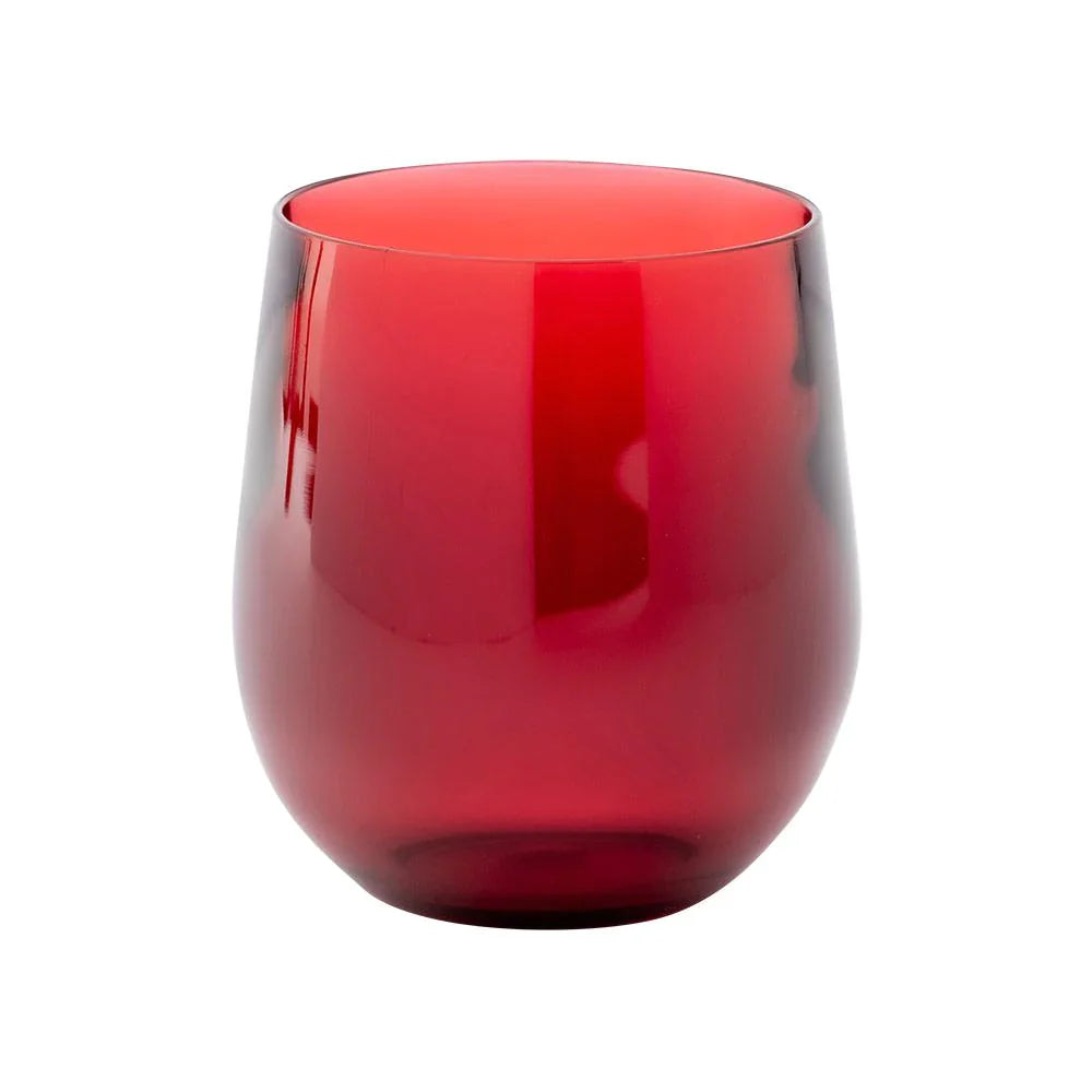 Cranberry Acrylic Wine Glass (Set of 4)