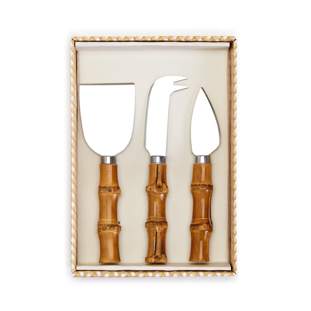 Bamboo Handle Cheese Knives (Set of 3)