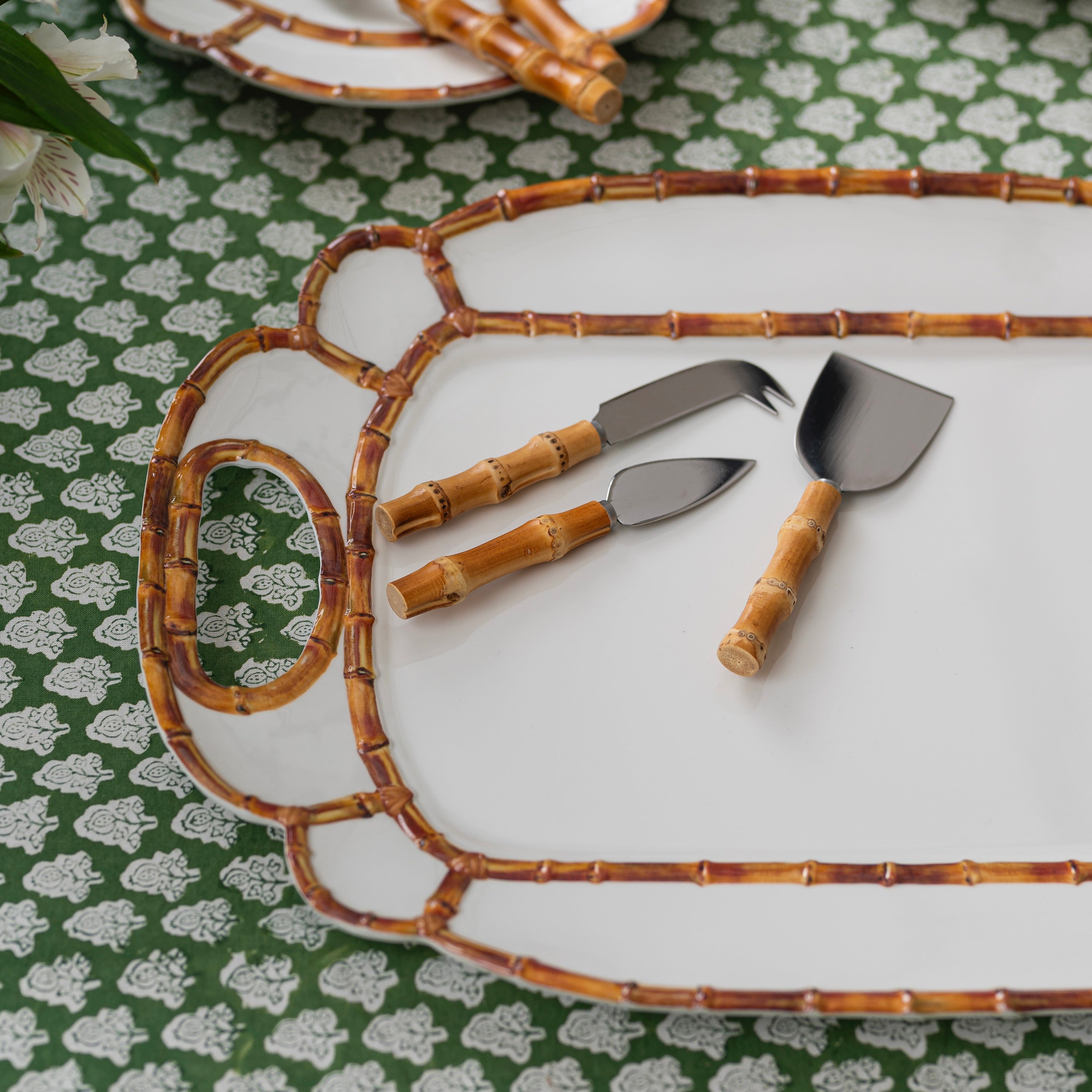 Bamboo Handle Cheese Knives (Set of 3)