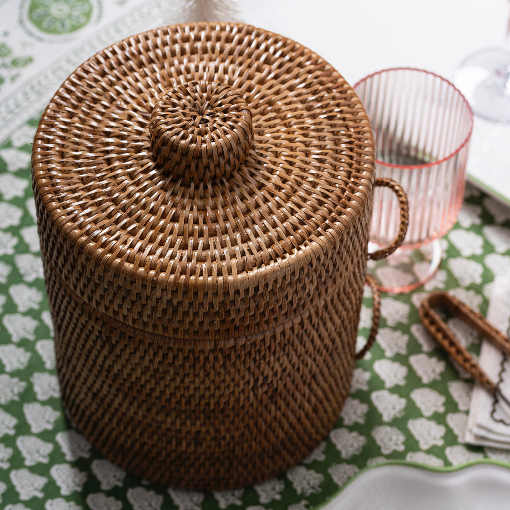 Ice Bucket with Tongs (Brown)