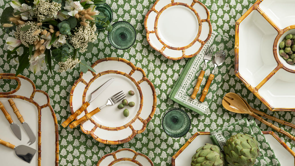 Green Pom Napkins (Set of 4)