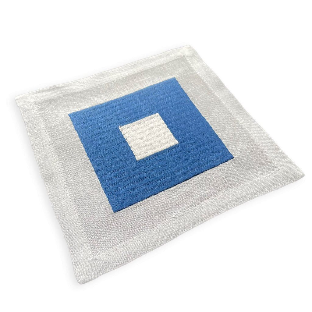 Flags, Linen Cocktail Napkins (Set of 4)