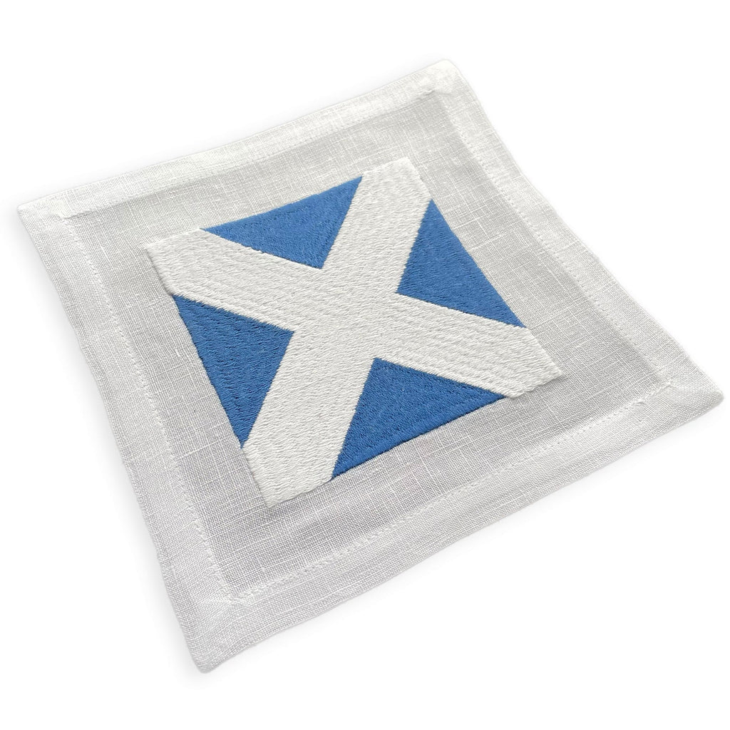 Flags, Linen Cocktail Napkins (Set of 4)